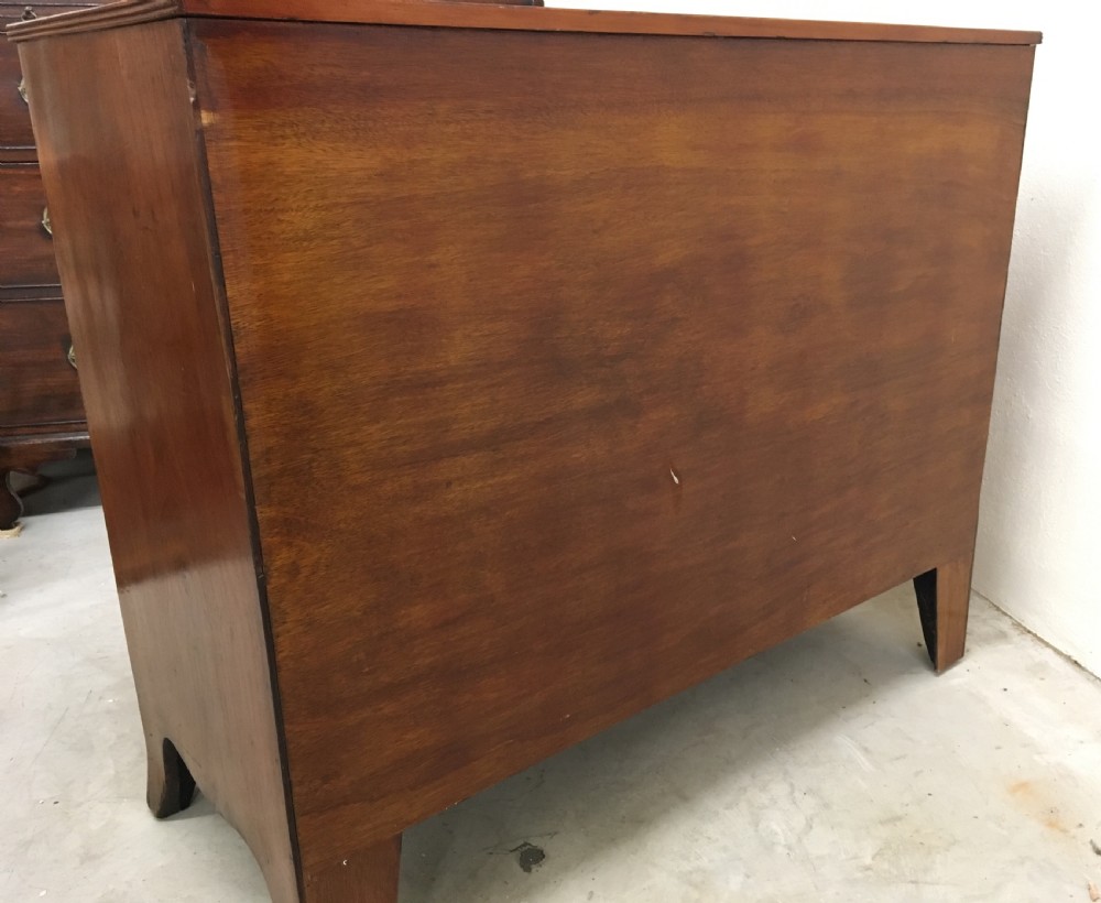 Georgian Mahogany Bow Fronted Chest of Drawers View IX