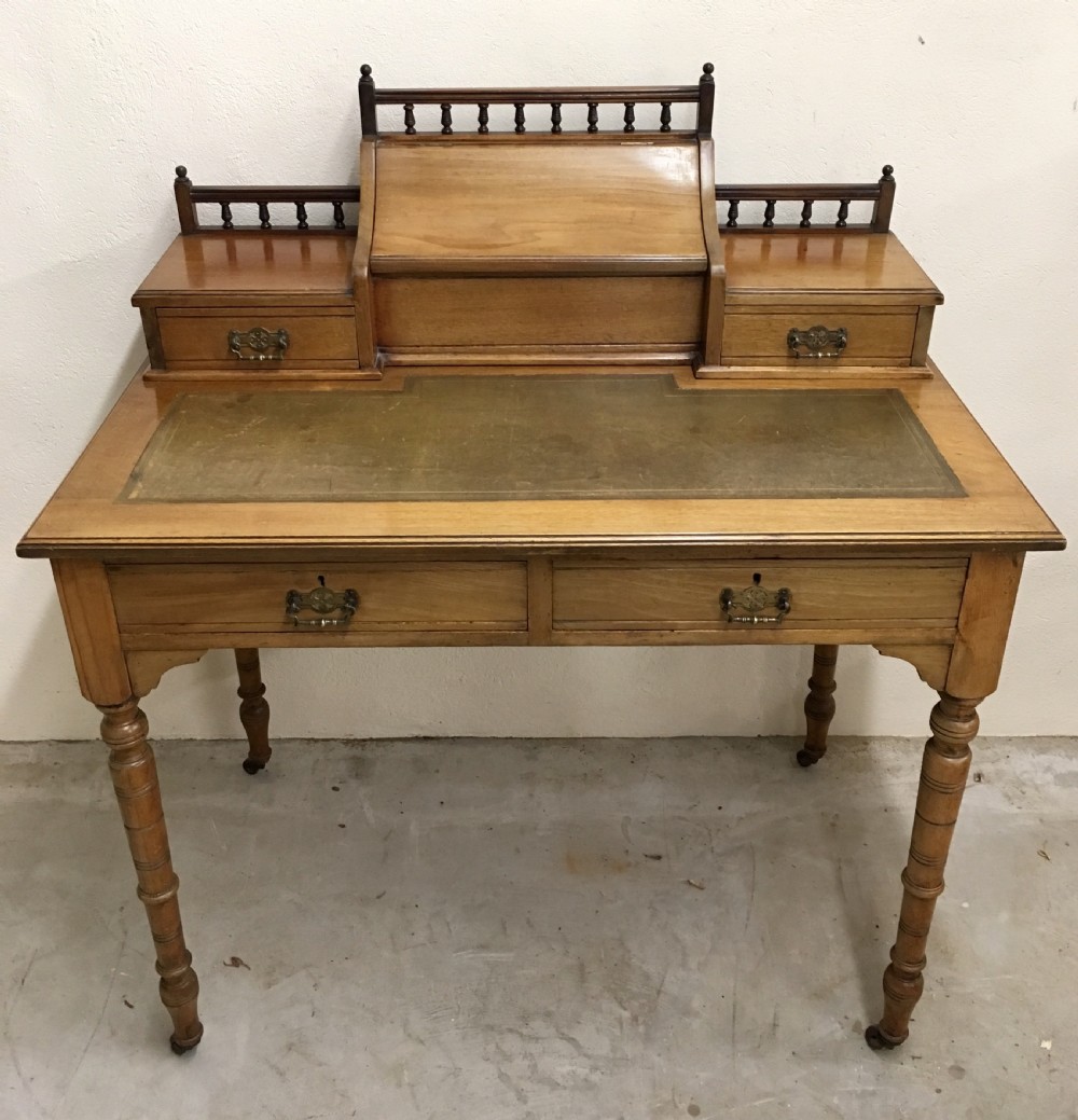 Antique Victorian Walnut Writing Desk  View IV