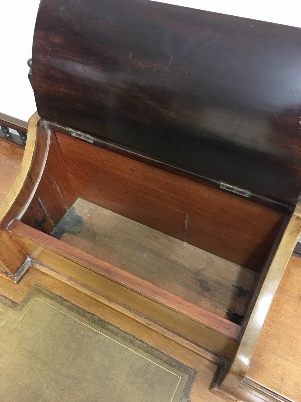 Antique Victorian Walnut Writing Desk  View V