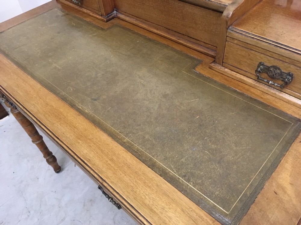 Antique Victorian Walnut Writing Desk  View VI