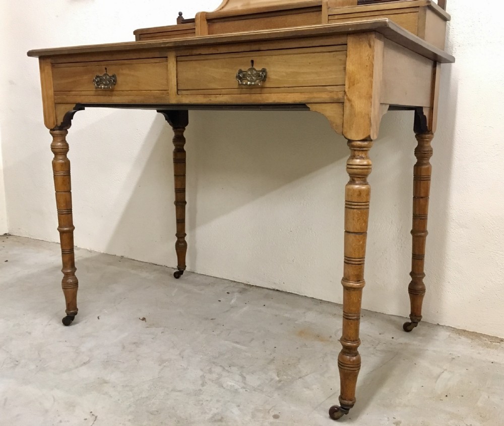 Antique Victorian Walnut Writing Desk  View X