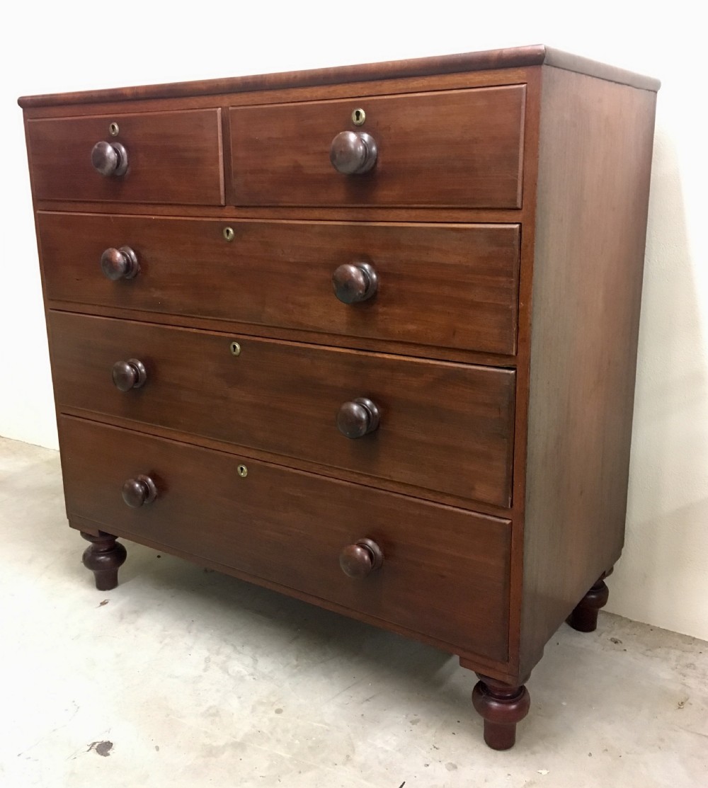 Antique Victorian Mahogany Chest of Drawers View II