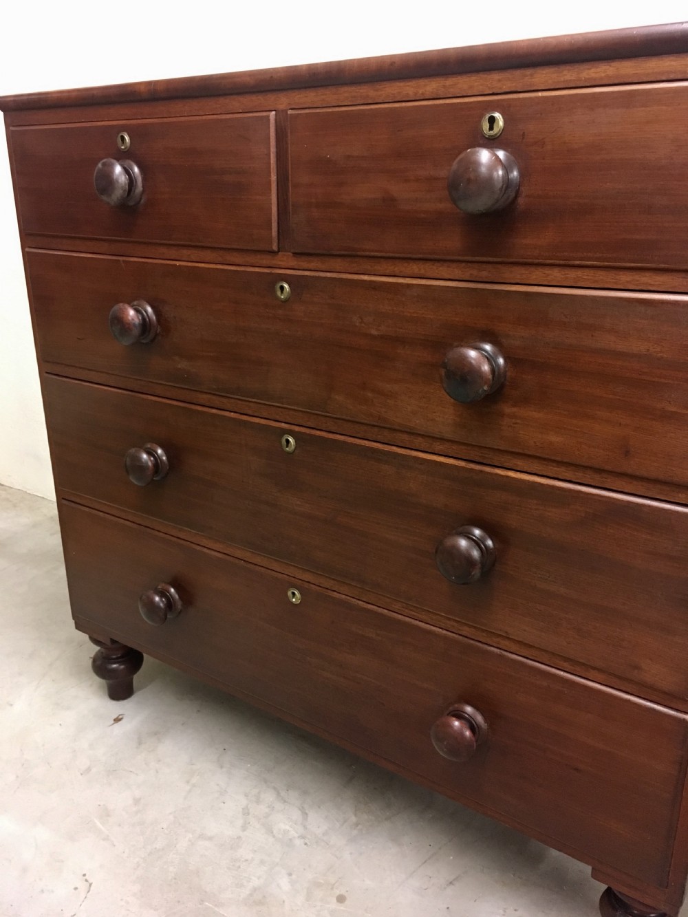 Antique Victorian Mahogany Chest of Drawers View III