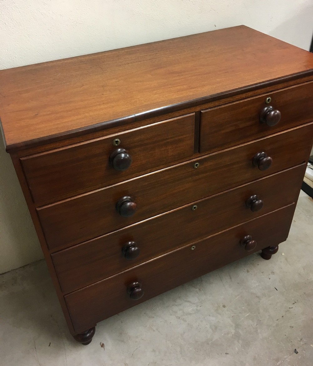 Antique Victorian Mahogany Chest of Drawers View IV