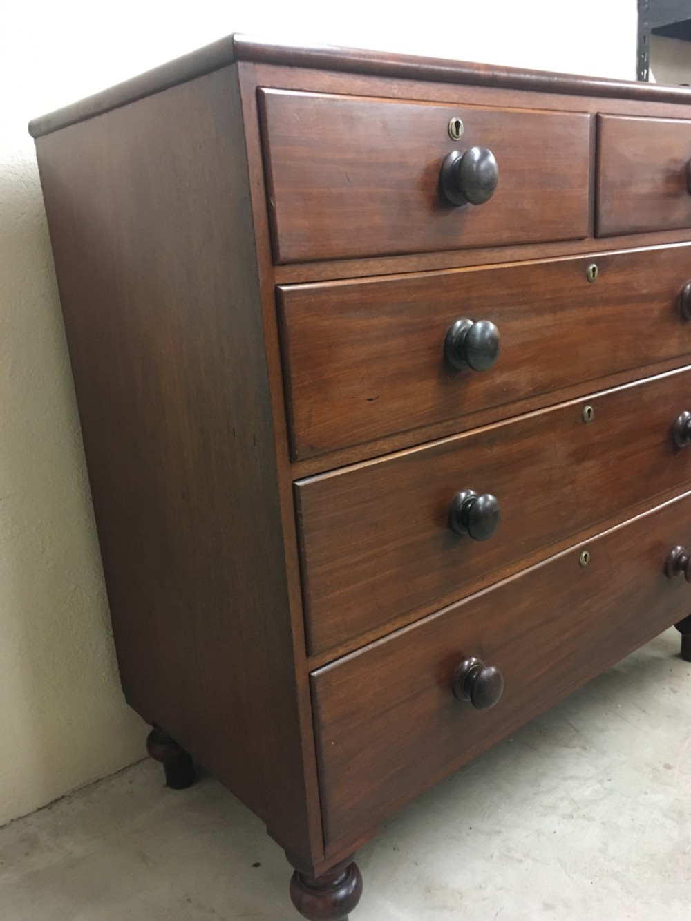 Antique Victorian Mahogany Chest of Drawers View V