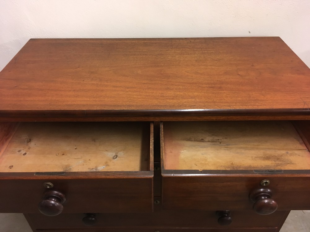 Antique Victorian Mahogany Chest of Drawers View VI
