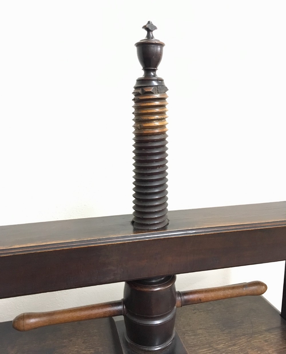 Antique Oak Linen Press Table  View VI