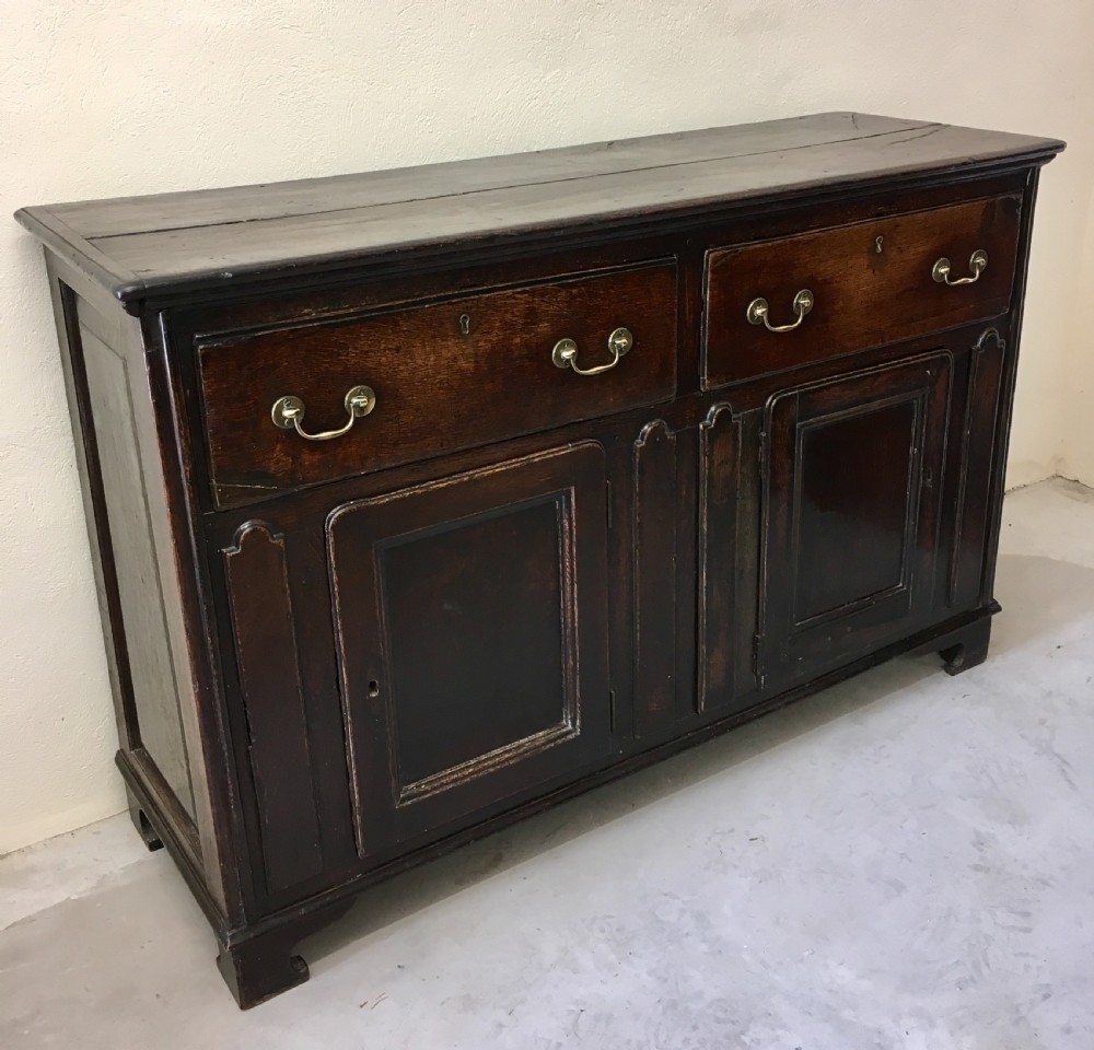 Antique 18th Century Oak Dresser Base View III