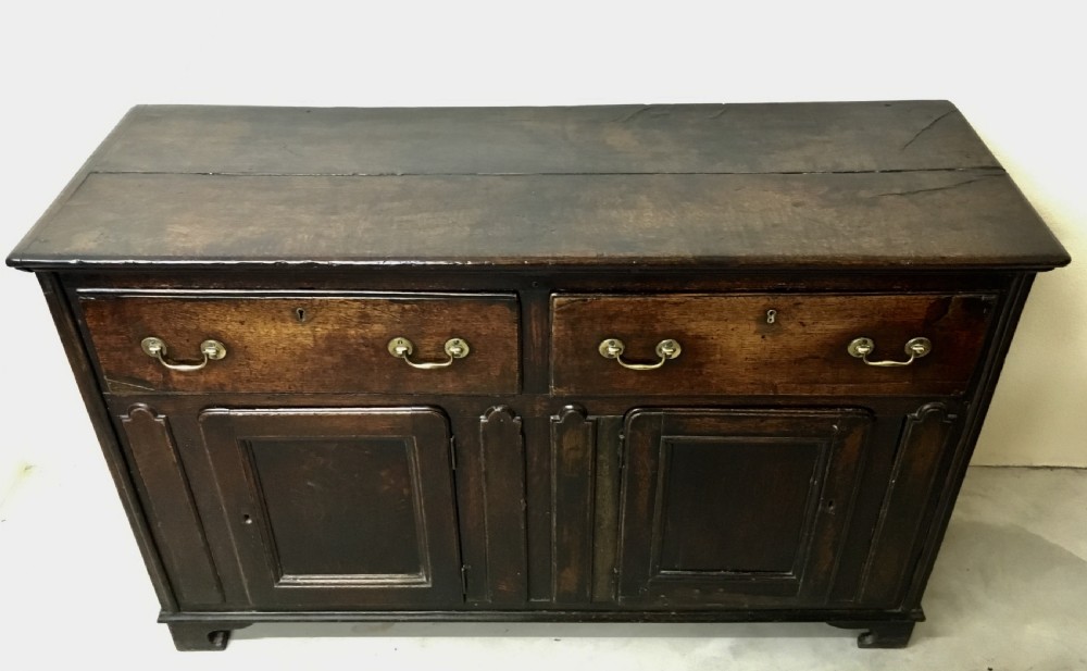 Antique 18th Century Oak Dresser Base View V