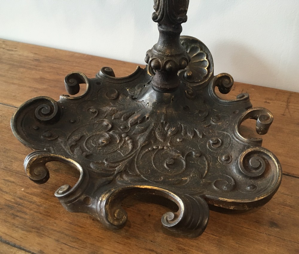 Antique Victorian Cast Iron Stick Stand View III