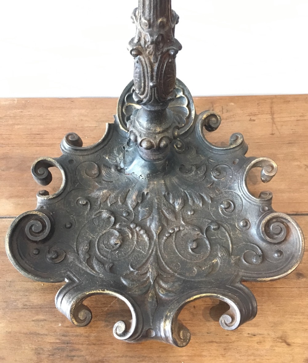 Antique Victorian Cast Iron Stick Stand View VI