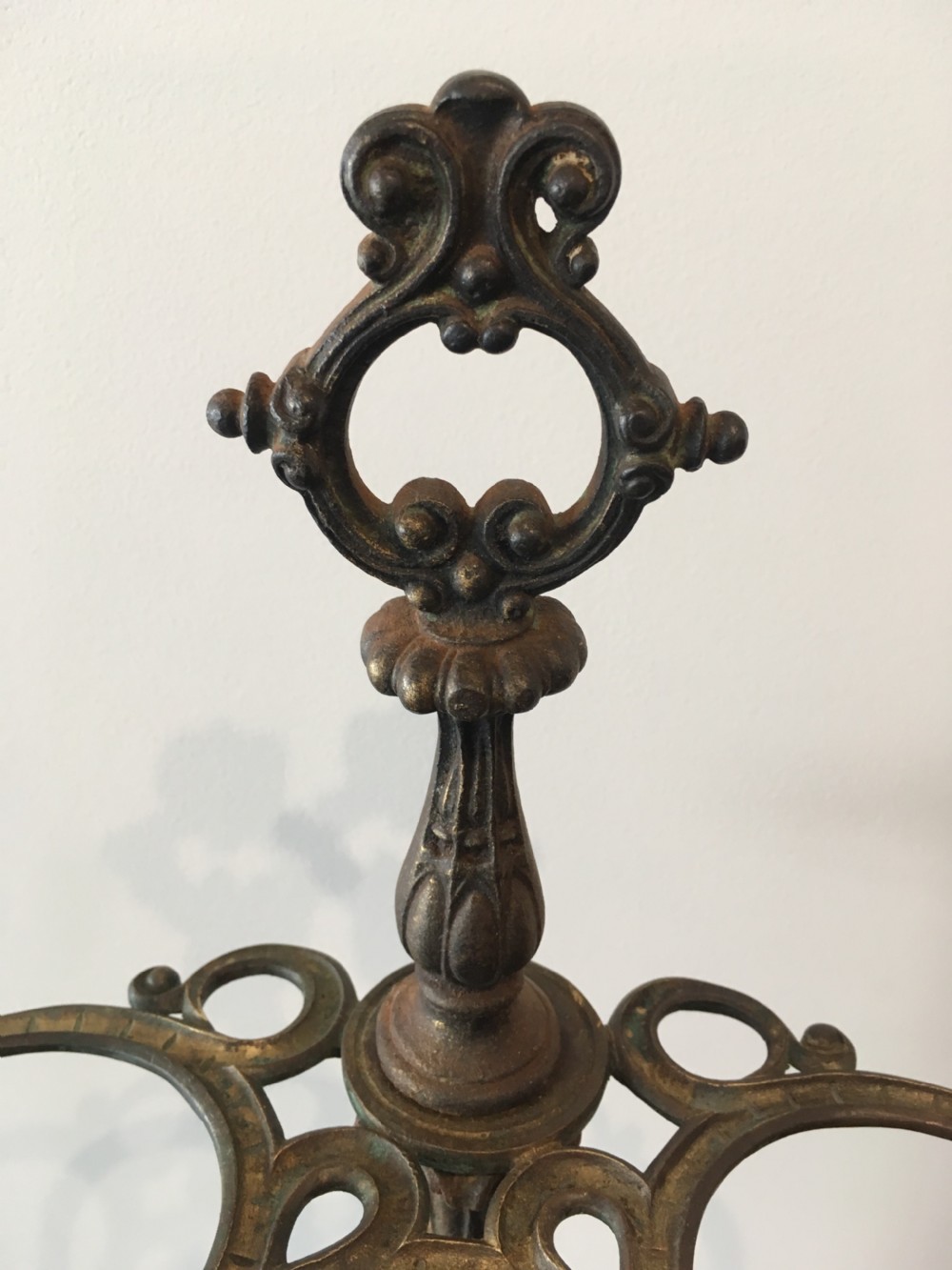 Antique Victorian Cast Iron Stick Stand View XI