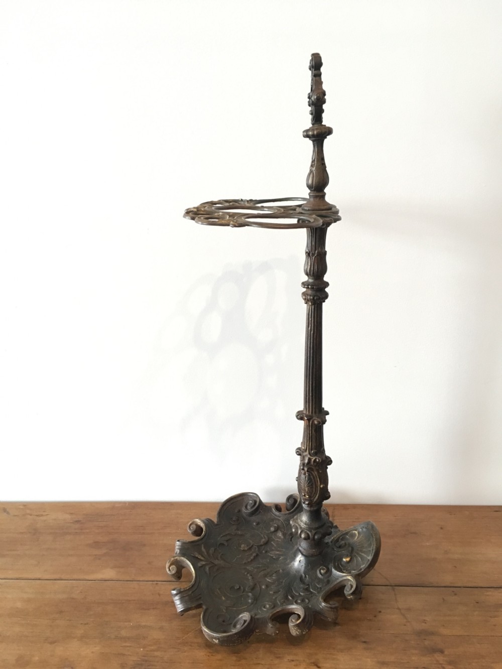 Antique Victorian Cast Iron Stick Stand View XII