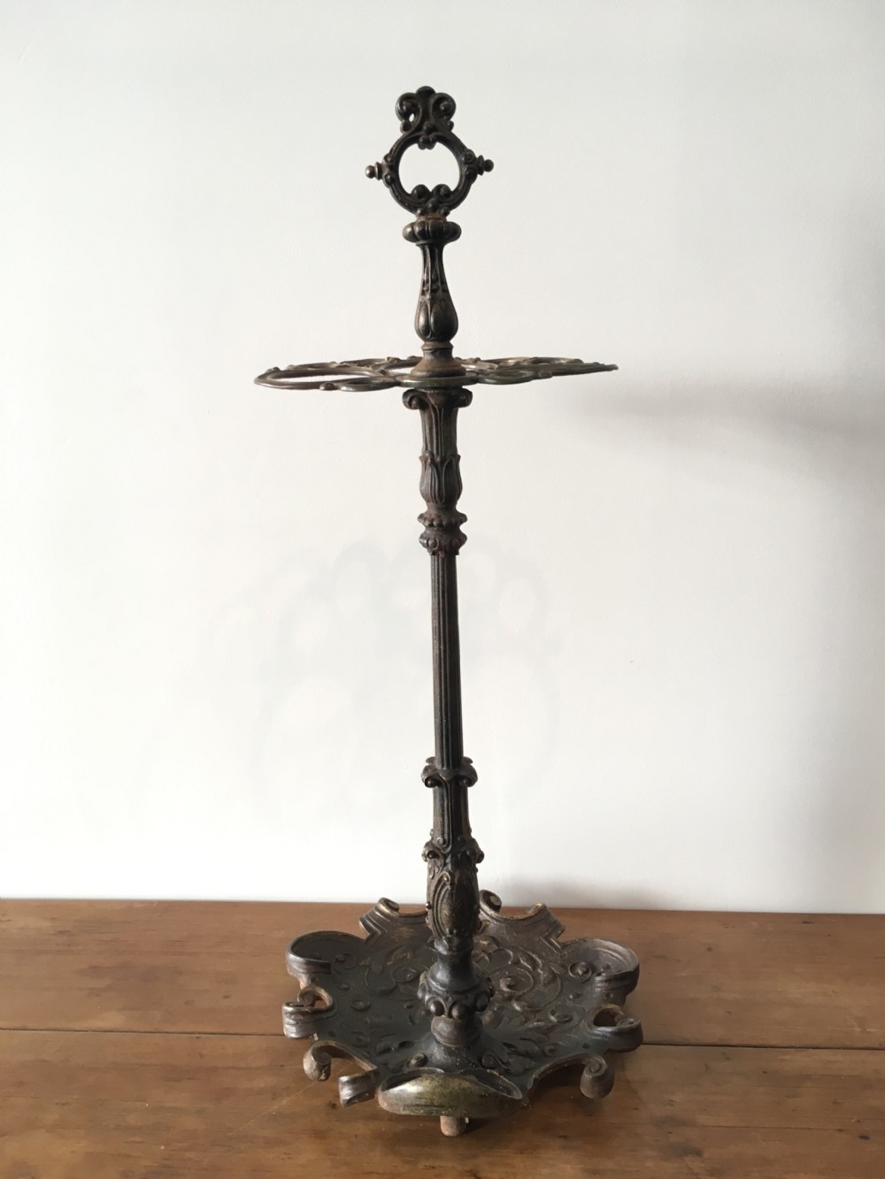 Antique Victorian Cast Iron Stick Stand View XIII
