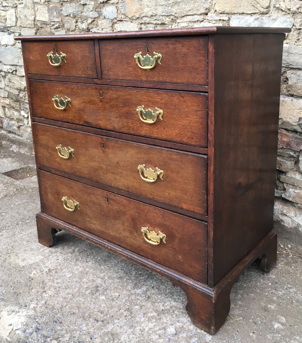 Antique 19th Century Oak Chest of Drawers View III