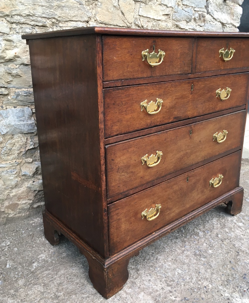 Antique 19th Century Oak Chest of Drawers View IV