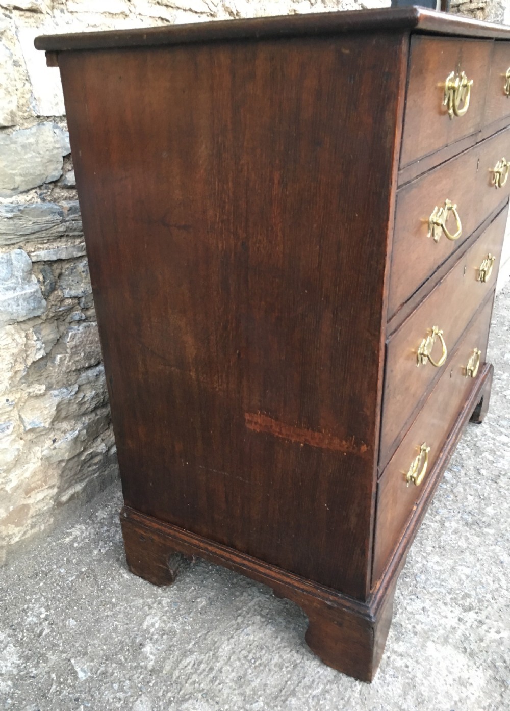 Antique 19th Century Oak Chest of Drawers View V