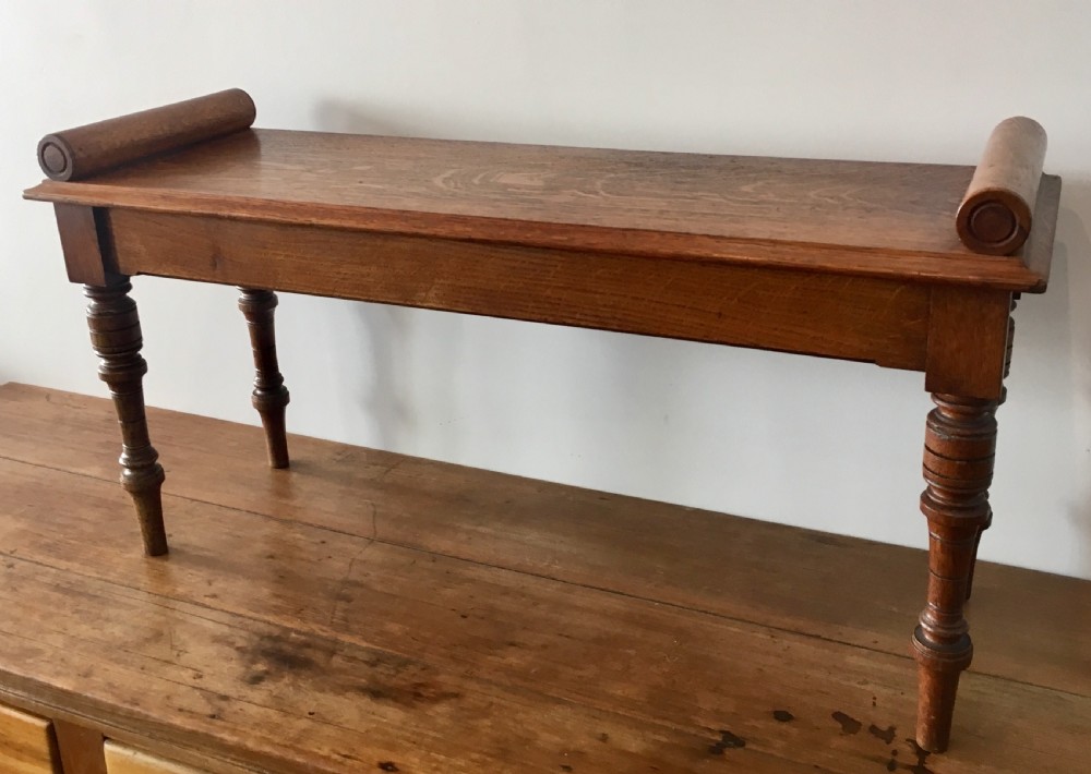 Antique Oak Window Bench Seat