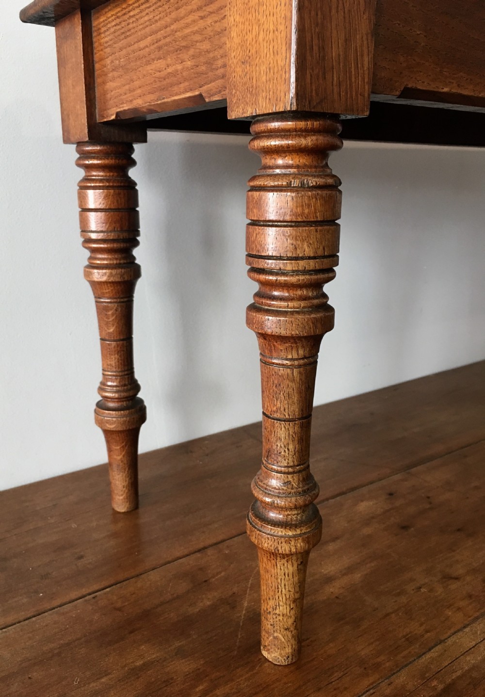 Antique Oak Window Bench Seat View V