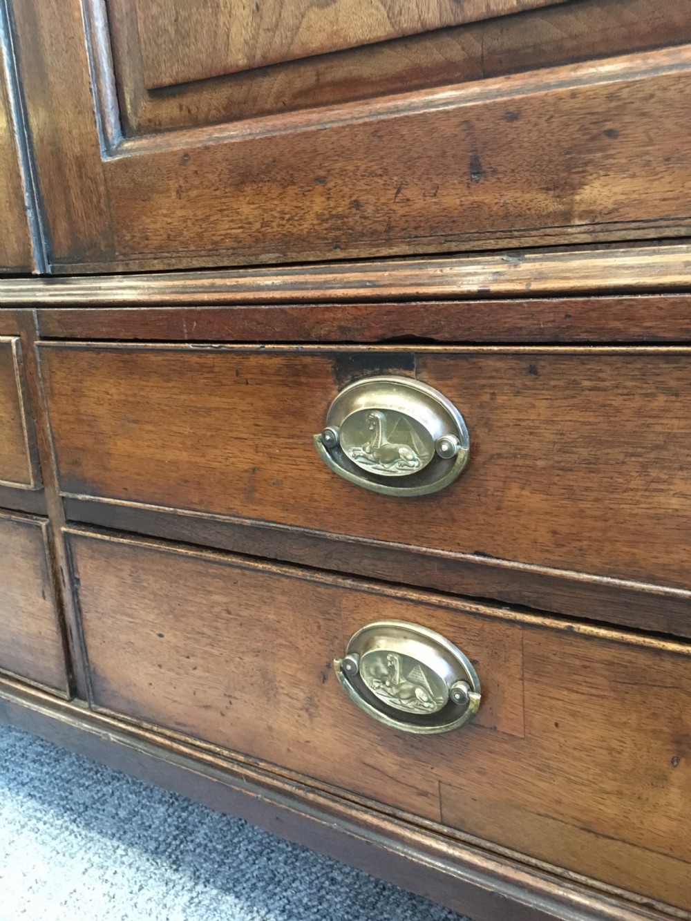 Georgian Mahogany Linen Press Cupboard View III