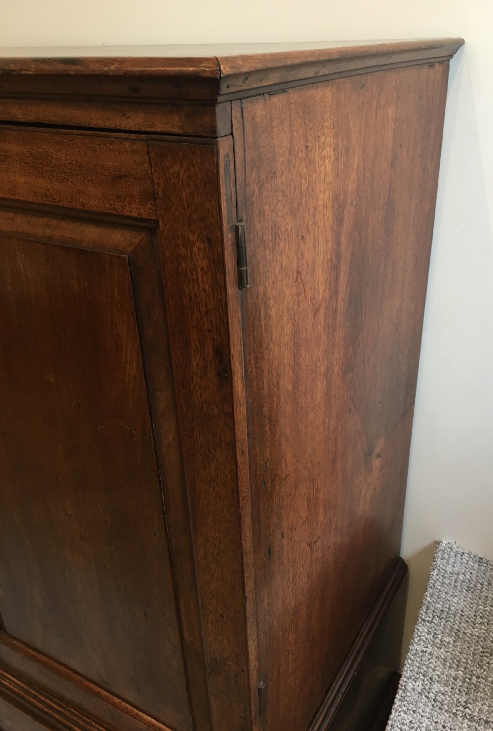 Georgian Mahogany Linen Press Cupboard View IX