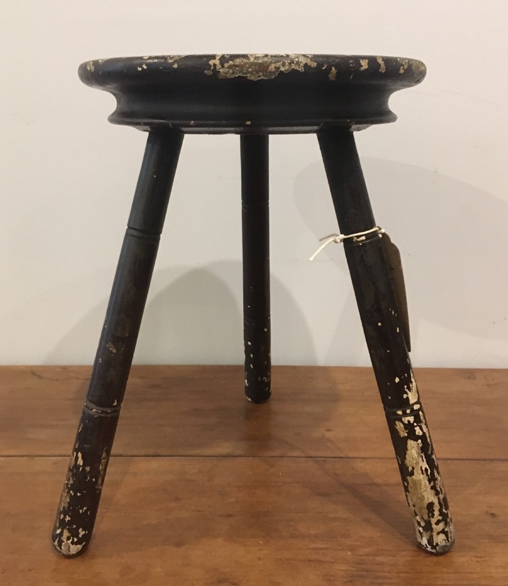 Antique Three Legged Milking Stool View IV