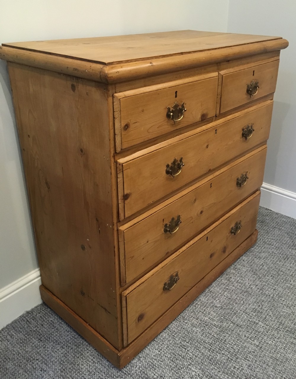 Antique Victorian Pine Chest of Drawers View III