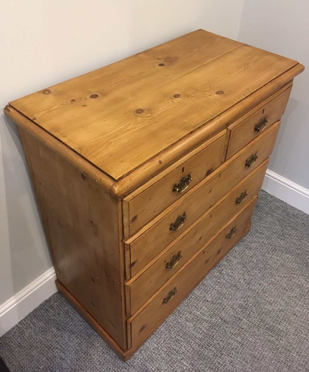 Antique Victorian Pine Chest of Drawers View IV