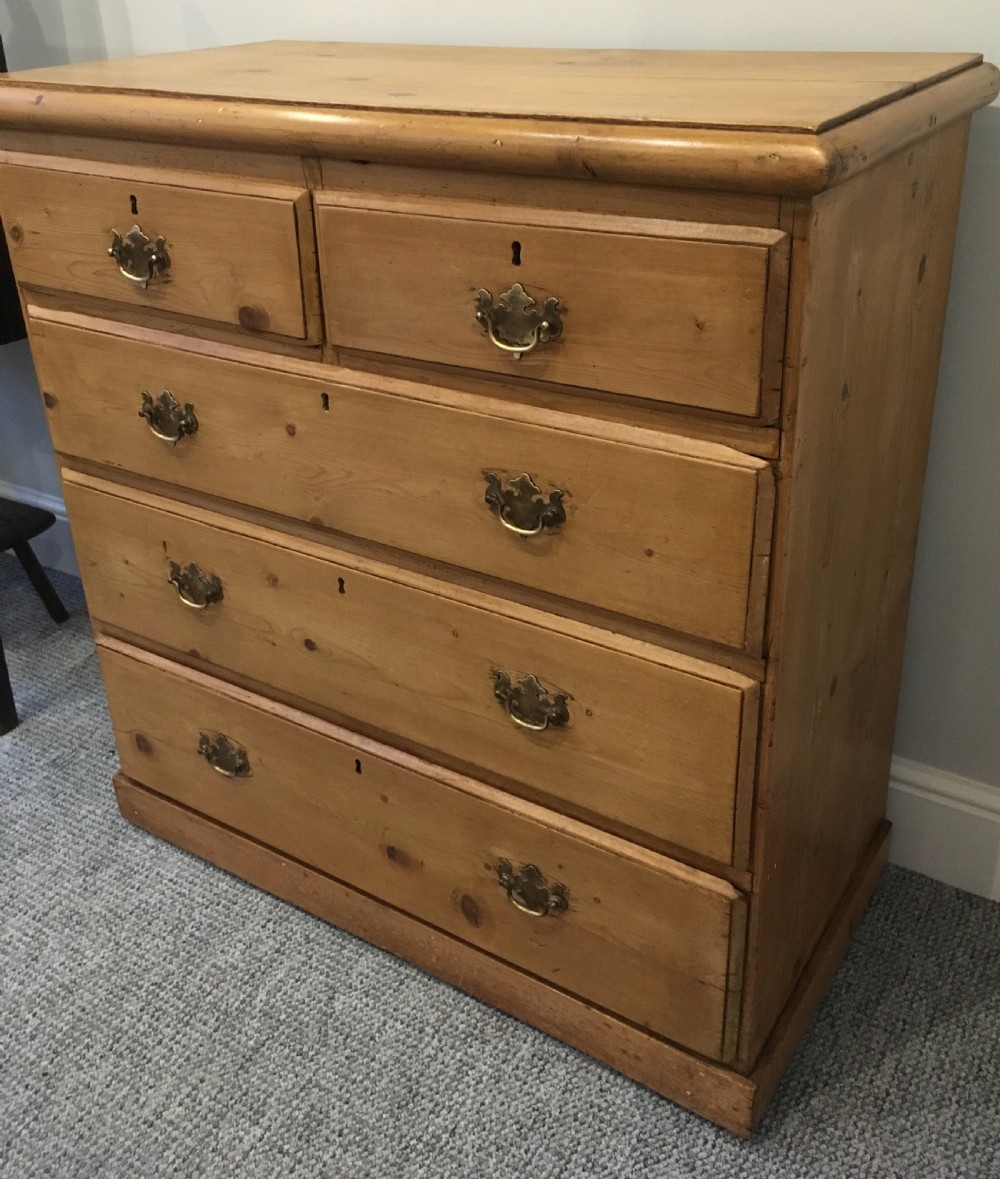 Antique Victorian Pine Chest of Drawers View V