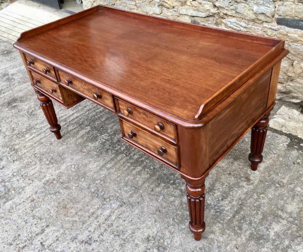 Antique Victorian Mahogany Writing Desk View IV