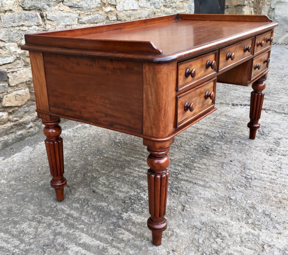 Antique Victorian Mahogany Writing Desk View V