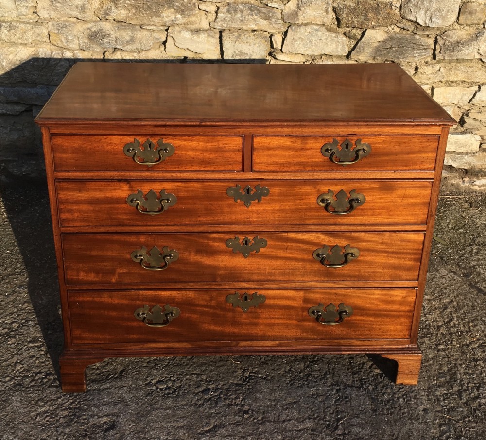Antique Georgian Mahogany Chest of Drawers View VI