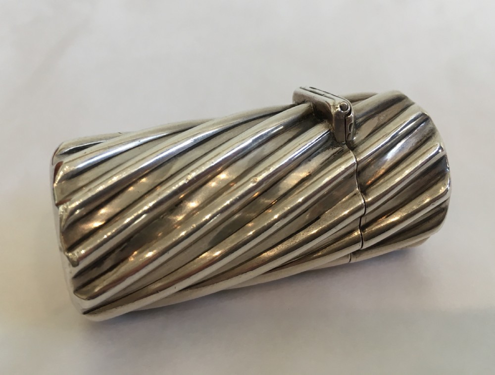 Antique Victorian Sampson & Mordan Silver Scent Bottle 1887 View X