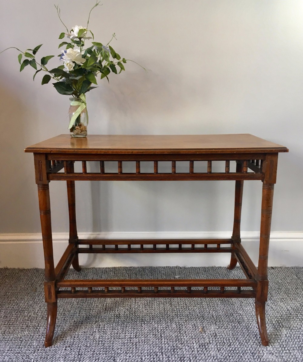 Antique Walnut Aesthetic Side Table