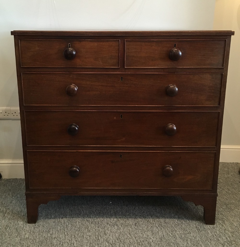 Large Antique Regency Mahogany Chest of Drawers View II