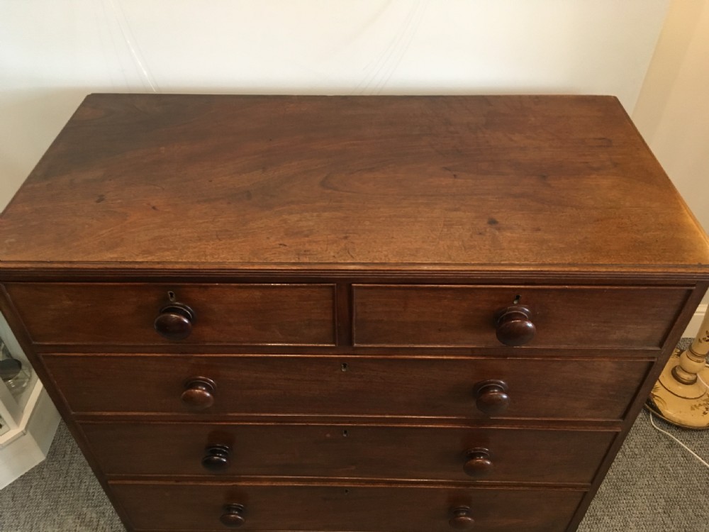 Large Antique Regency Mahogany Chest of Drawers View III