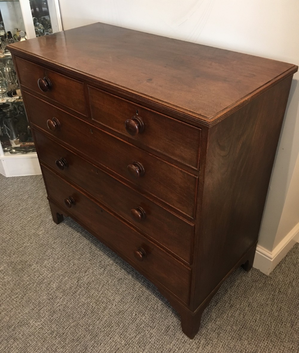 Large Antique Regency Mahogany Chest of Drawers View V