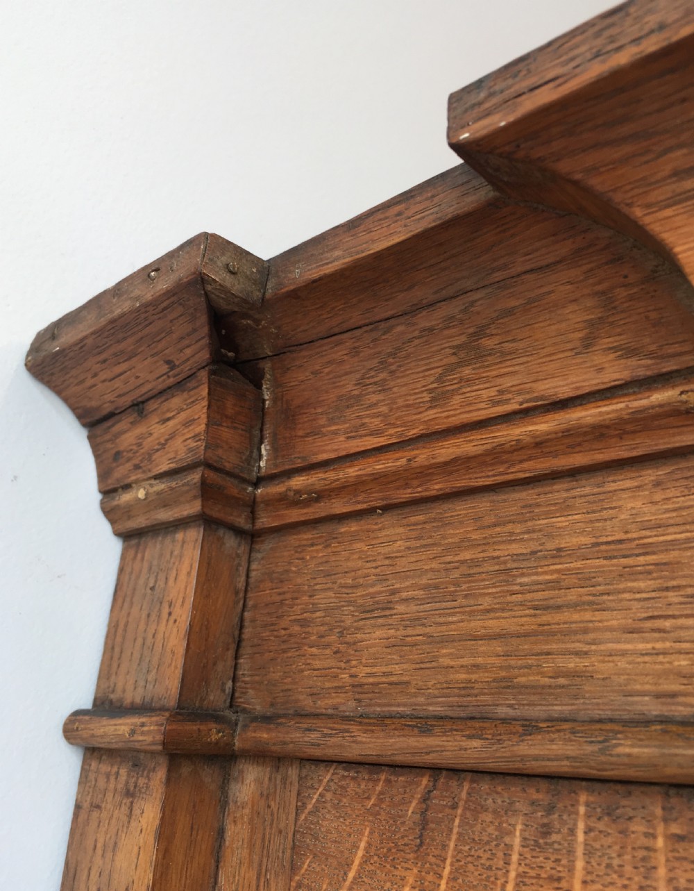 Antique Arts and Crafts Oak Glazed Bookcase View XIV