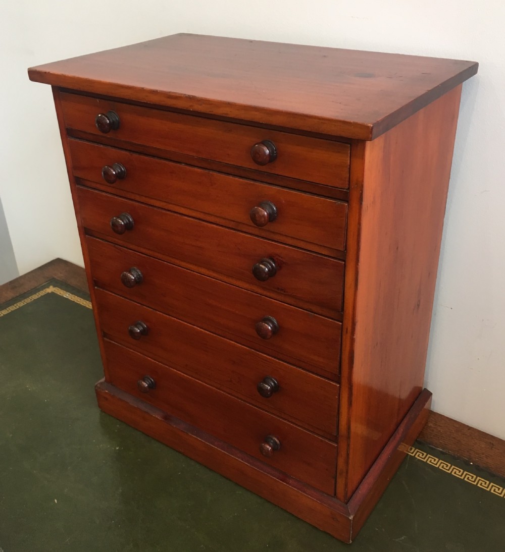 Antique Pine Tabletop Birds Egg Collectors Specimen Chest View II