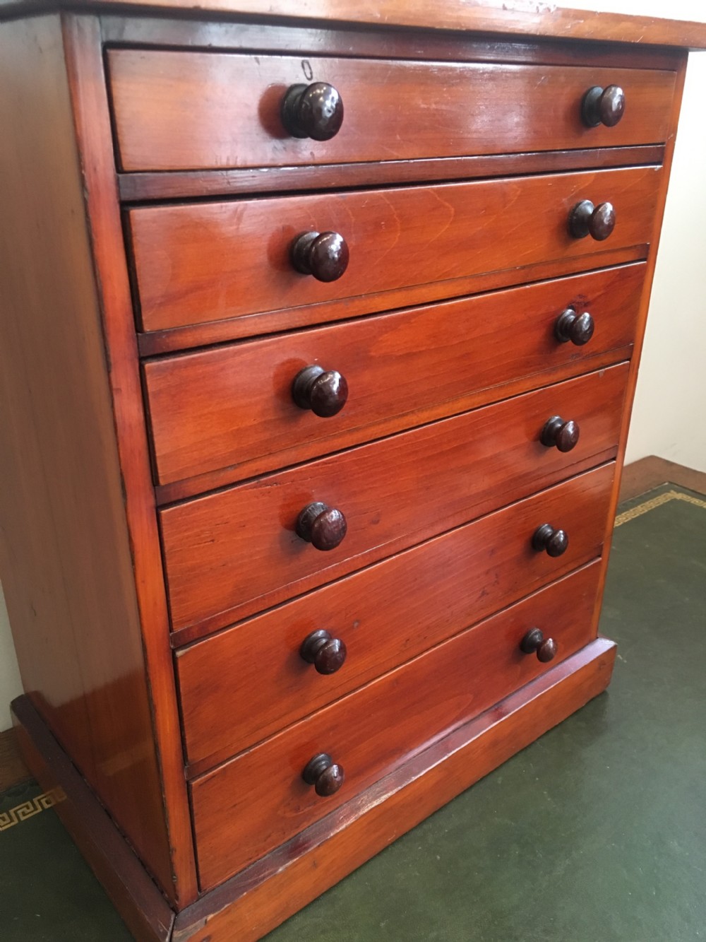 Antique Pine Tabletop Birds Egg Collectors Specimen Chest View III