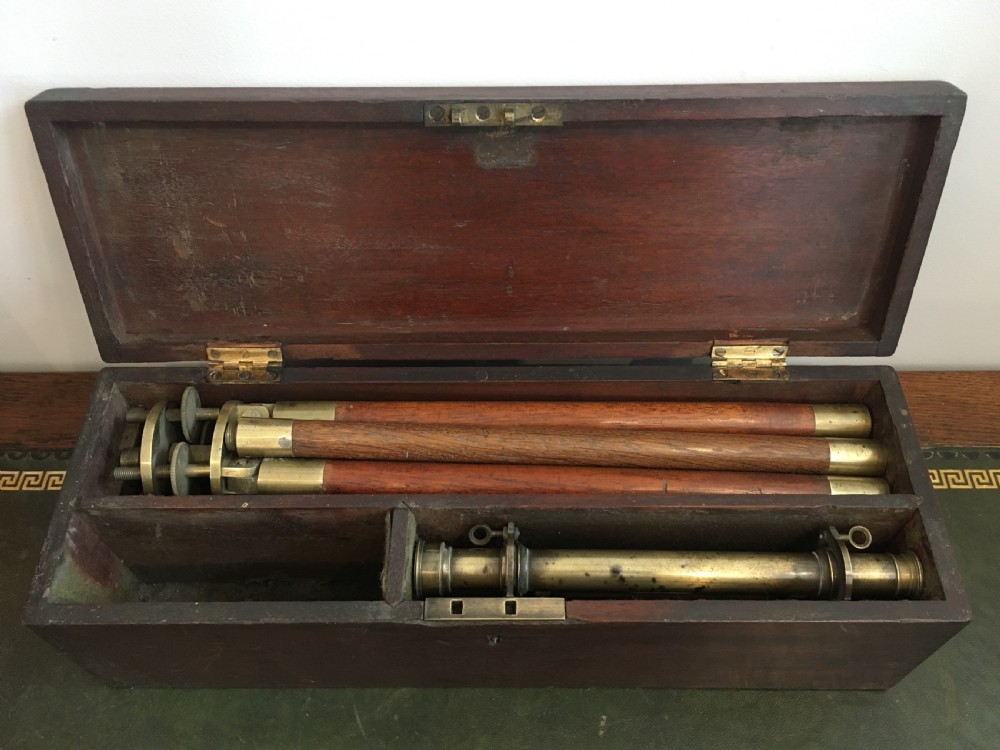Antique Wye Surveyor's Level on Original Tripod with Box View IX