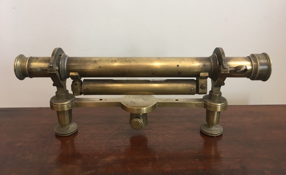 Antique Wye Surveyor's Level on Original Tripod with Box View XII