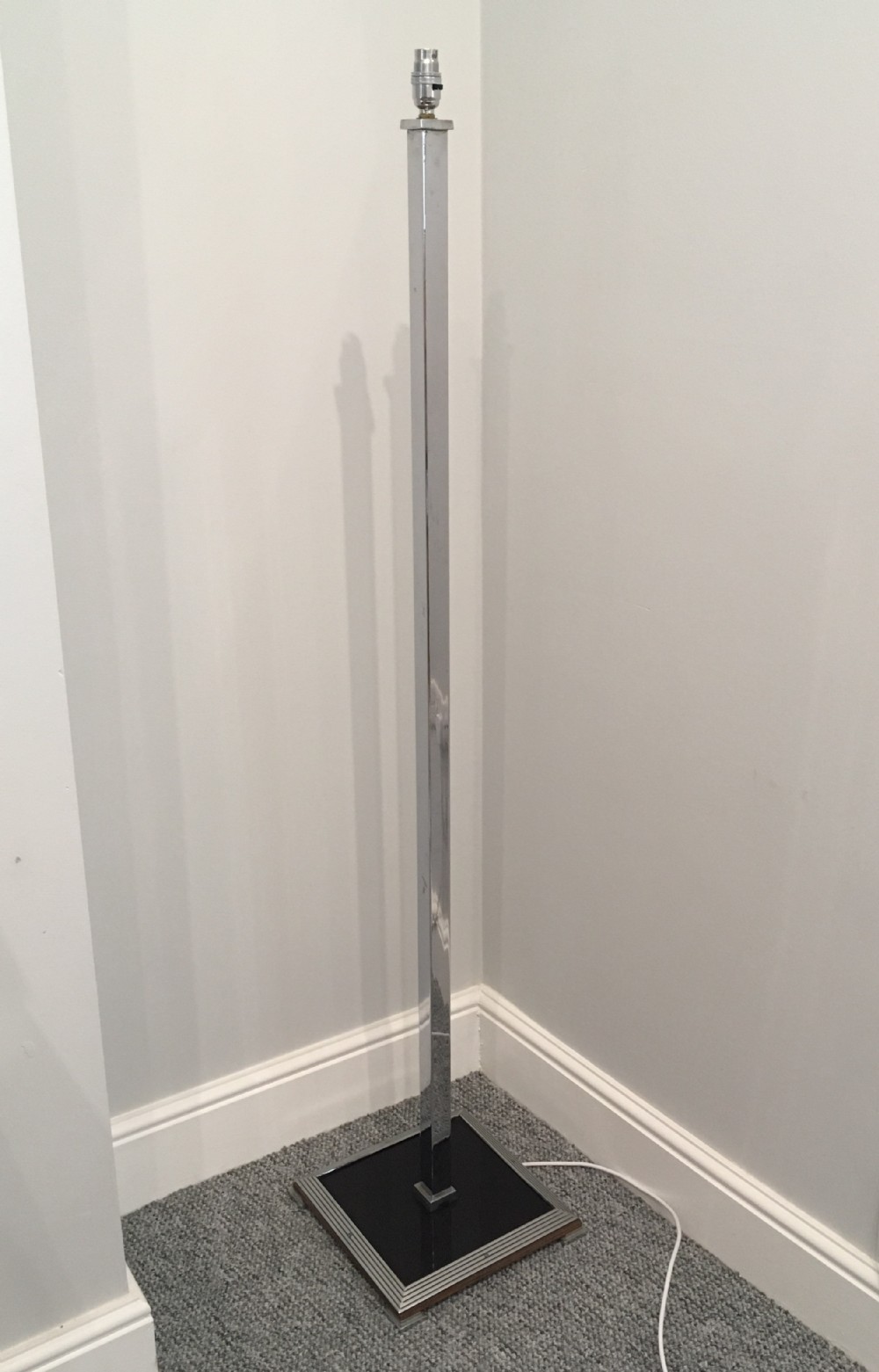 Art Deco Chrome Standard Lamp