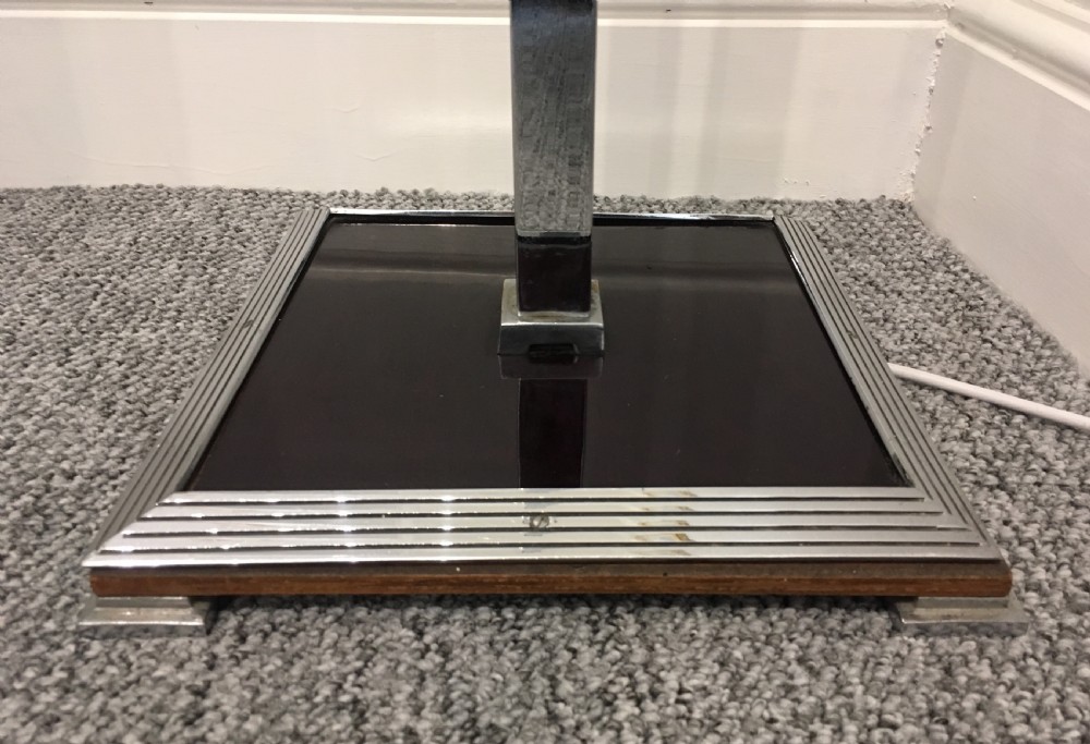 Art Deco Chrome Standard Lamp View II