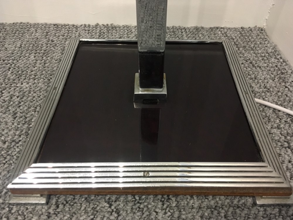 Art Deco Chrome Standard Lamp View VI