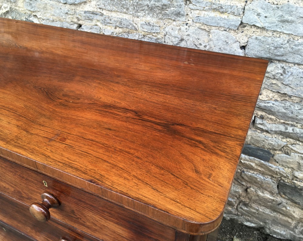 Large Antique Victorian Rosewood Chest of Drawers View XI