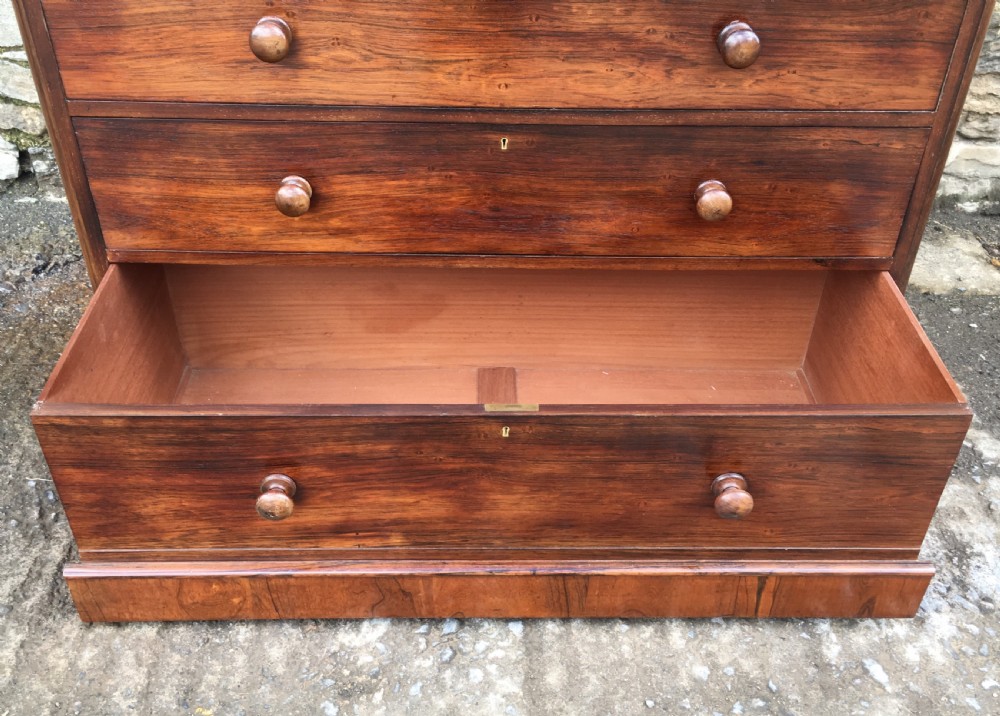 Large Antique Victorian Rosewood Chest of Drawers View XII