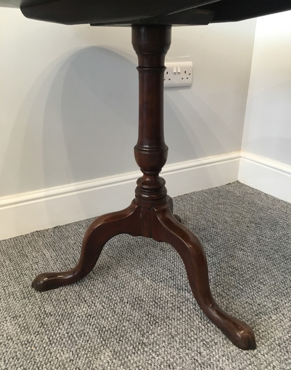 Antique Georgian George III Mahogany Tilt Top Occasional Table View XIV