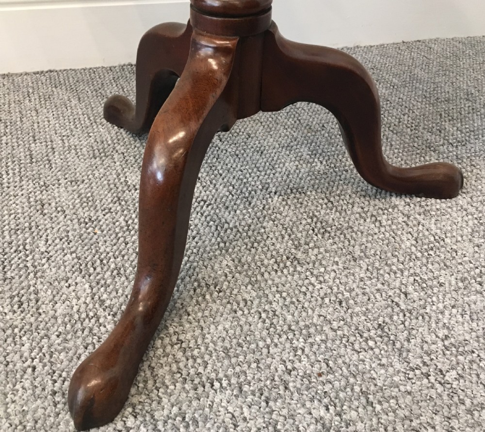 Antique Georgian George III Mahogany Tilt Top Occasional Table View XVI