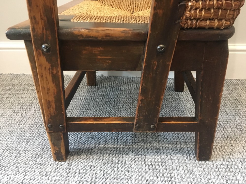 Small Antique Child's Orkney Chair  View X